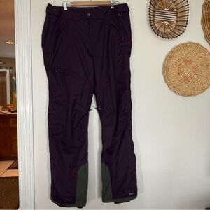 EDDIE BAUER Snow Ski Pants Weatheredge Storm Repel Insulated Purple TXL Tall